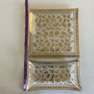 George Girard Persian Garden glass guild platters